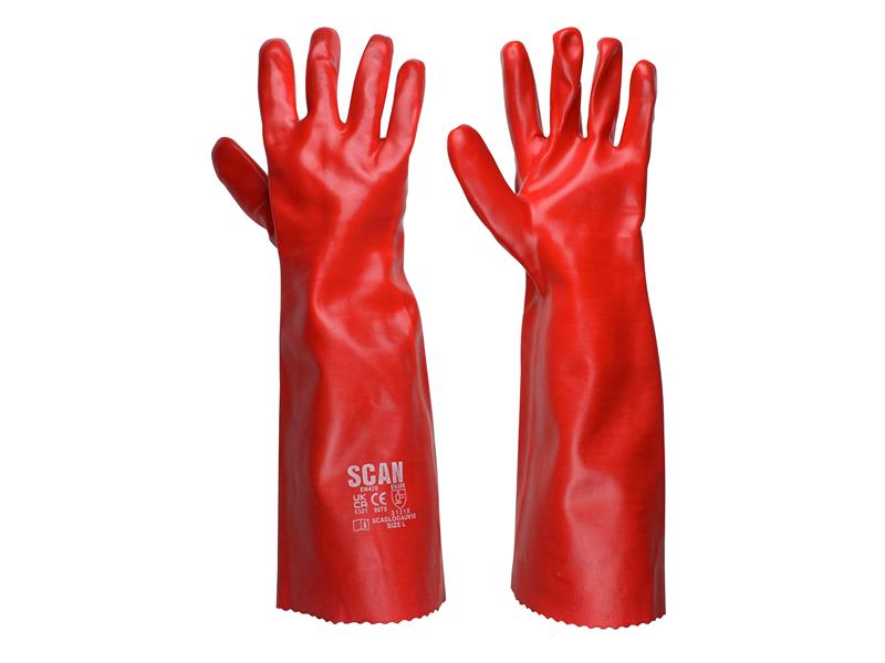 PVC Gauntlet 45cm (18in) - L (Size 9)