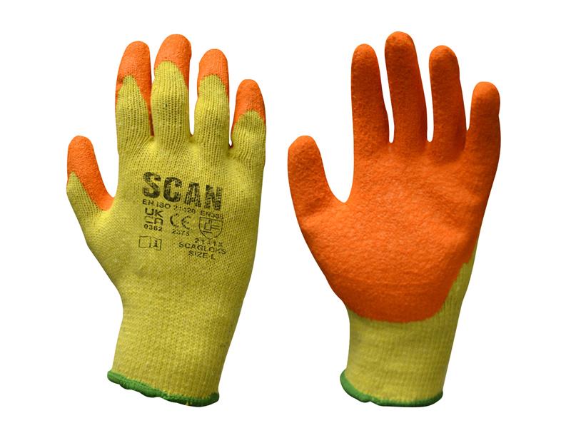 Knitshell Latex Palm Gloves - L (Size 9)