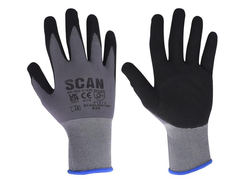 Microfoam Nitrile Coated Gloves - XXL (Size 11)