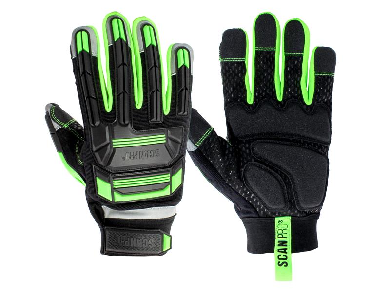 Anti Impact Synthetic Leather & Polymer Gloves - L (Size 9)
