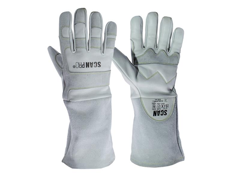 Premium Leather Welding Gloves - L (Size 9)