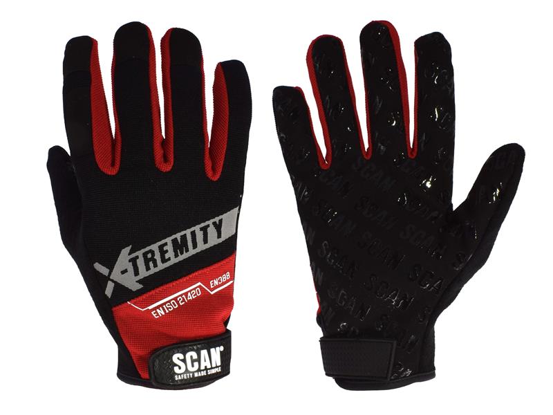 Work Gloves with Touch Screen Function - XL (Size 10)