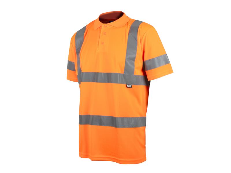 Hi-Vis Polo Shirt Orange - L (42in)