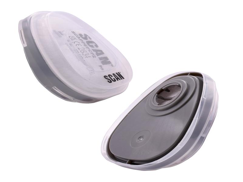 Twin Half Mask P2 Particle Filter Cartridge (Pack of 2)