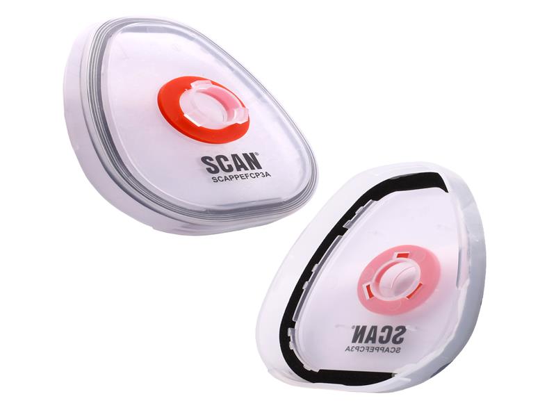 Twin Half Mask P3 Particle Filter Cartridge Adaptor (Pack of 2)