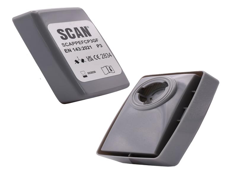 Twin Half Mask P3R Particle Filter Cartridge (Pack of 2)