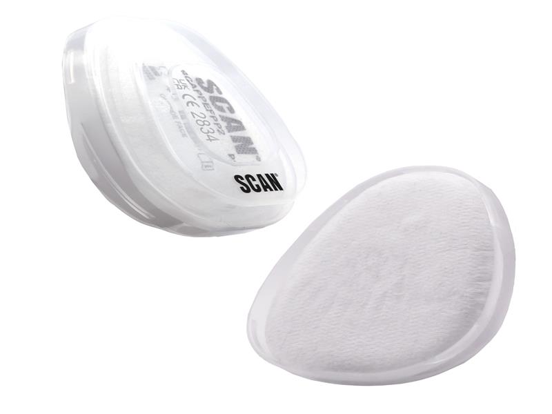 Twin Half Mask P2 Replacement Particle Filter Material (Pack of 2)