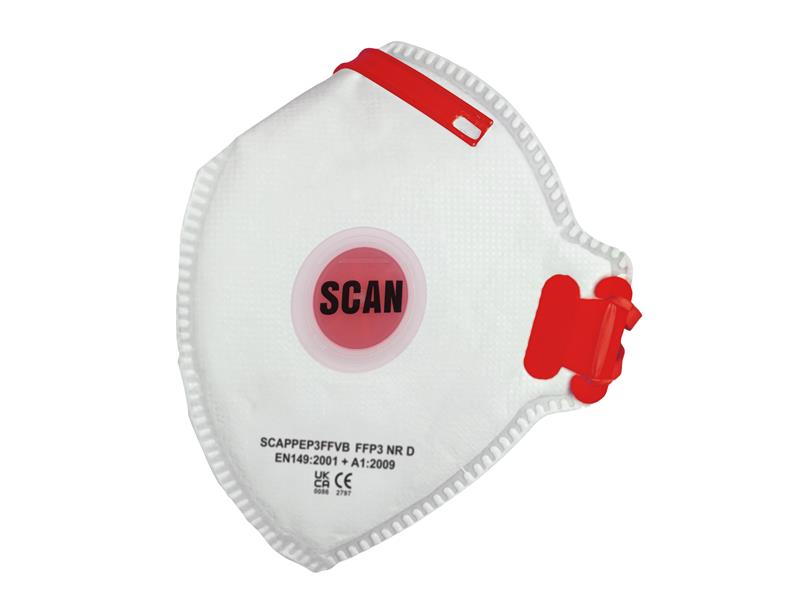 Fold Flat Disposable Valved Disposable Mask FFP3 Protection (Pack 10)