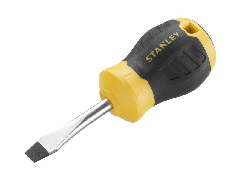 CUSHION GRIP(TM) Stubby Screwdriver 6.5 x 45mm Flared