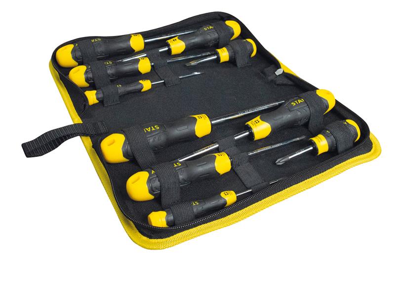 CUSHION GRIP(TM) Screwdriver Set in Wallet, 10 Piece