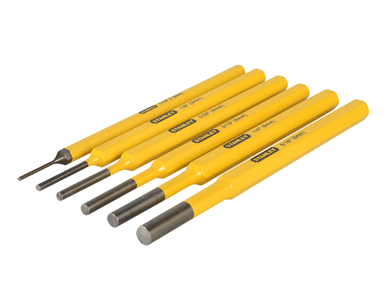 Parallel Pin Punch Set, 6 Piece