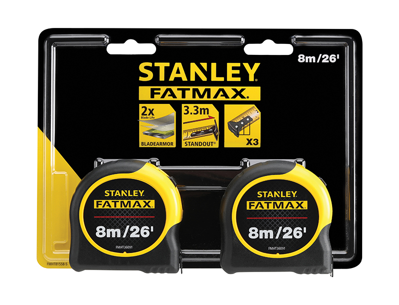 FatMax(R) Classic Tape Twin Pack 8m/26ft (Width 32mm)