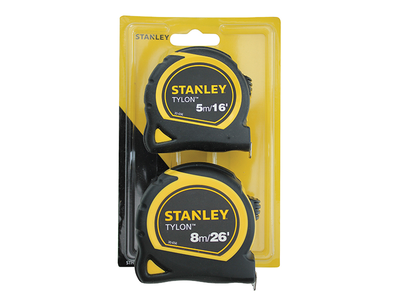 Tylon(TM) Pocket Tapes 5m/16ft + 8m/26ft (Twin Pack)