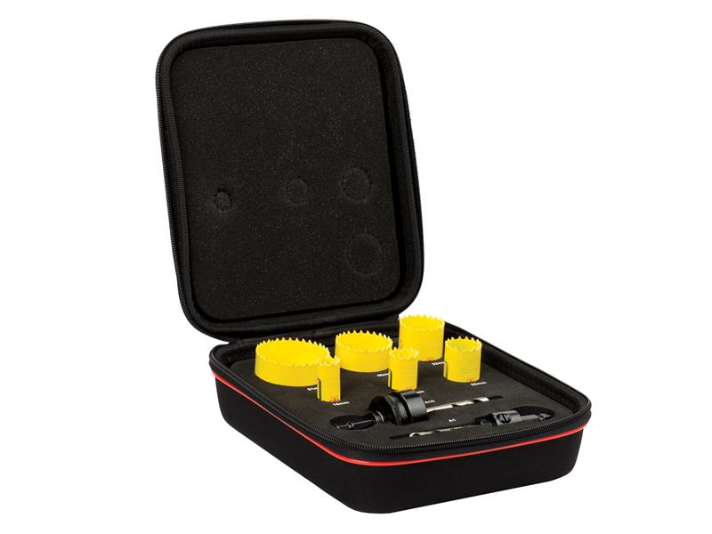 KFC06021 Fast Cut Bi-Metal Electricians Holesaw Kit, 8 Piece