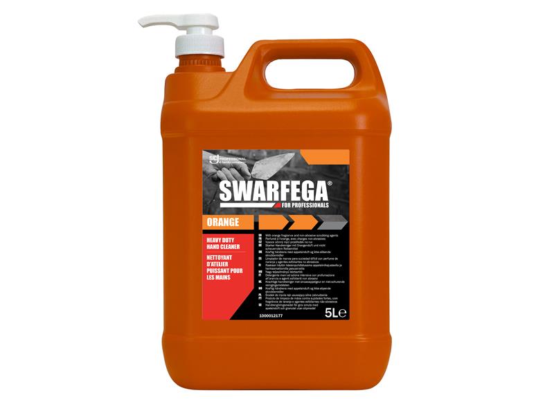 Orange Hand Cleaner Pump Bottle 5 litre