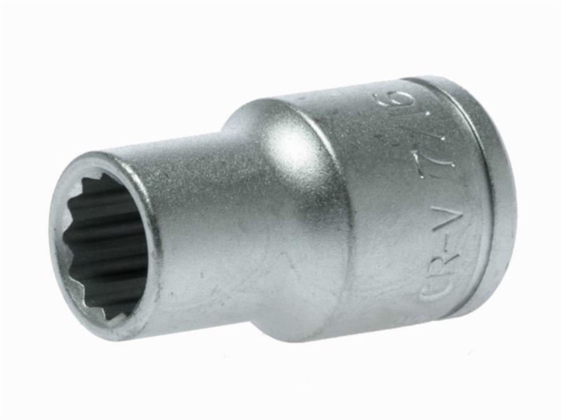 Bi-Hexagon Socket 12-Point Regular A/F 1/2in Drive 7/16in