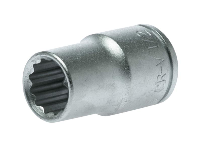 Bi-Hexagon Socket 12-Point Regular A/F 1/2in Drive 1/2in