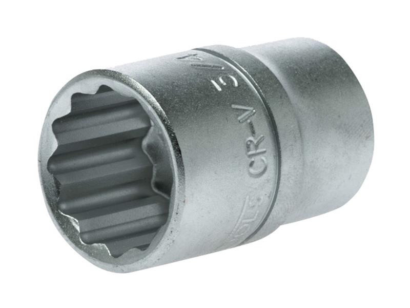 Bi-Hexagon Socket 12-Point Regular A/F 1/2in Drive 3/4in