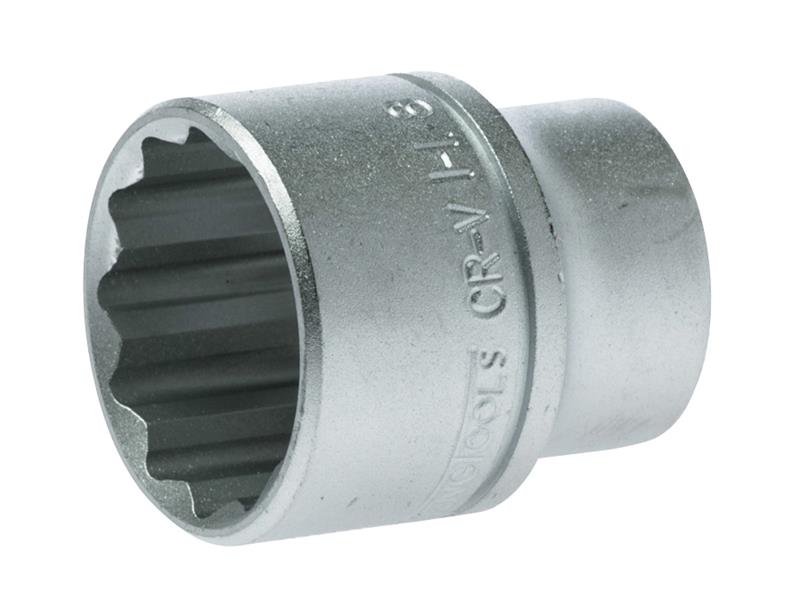 Bi-Hexagon Socket 12-Point Regular A/F 1/2in Drive 1.1/8in