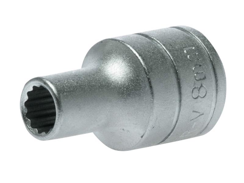 Bi-Hexagon Socket 12-Point 1/2in Drive 8mm