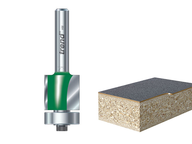 C115 x 1/4 TCT 90? Bearing Guided Trimmer Cutter 9.5 x 12.7mm