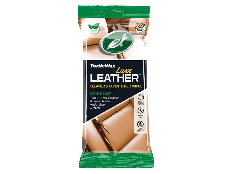 Luxe Leather Cleaner & Conditioner Wipes (Pack of 24)