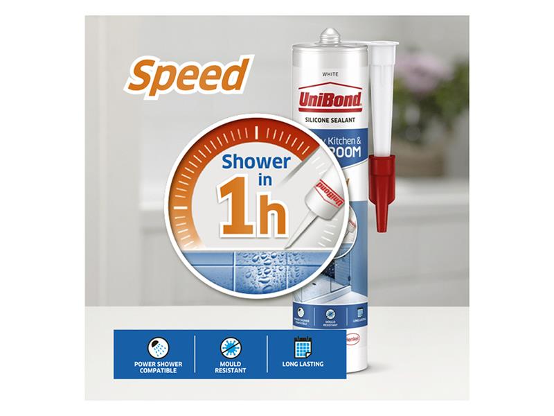 Speed Seal Shower/Bathroom White 300ml