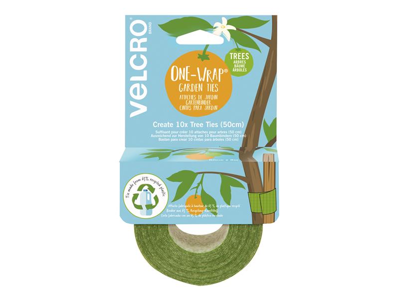 VELCRO(R) Brand ONE-WRAP(R) Tree Ties 50mm x 5.4m Green