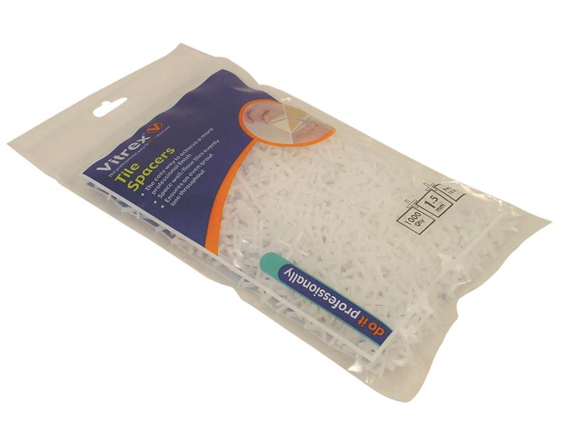 Wall Tile Spacers 1.5mm (Pack 1000)