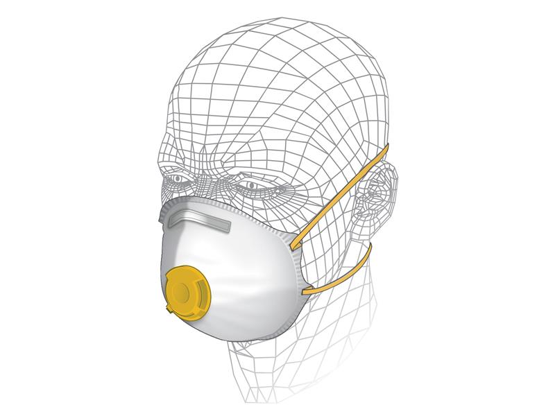Premium Valved Power Tool & MDF Respirator P2