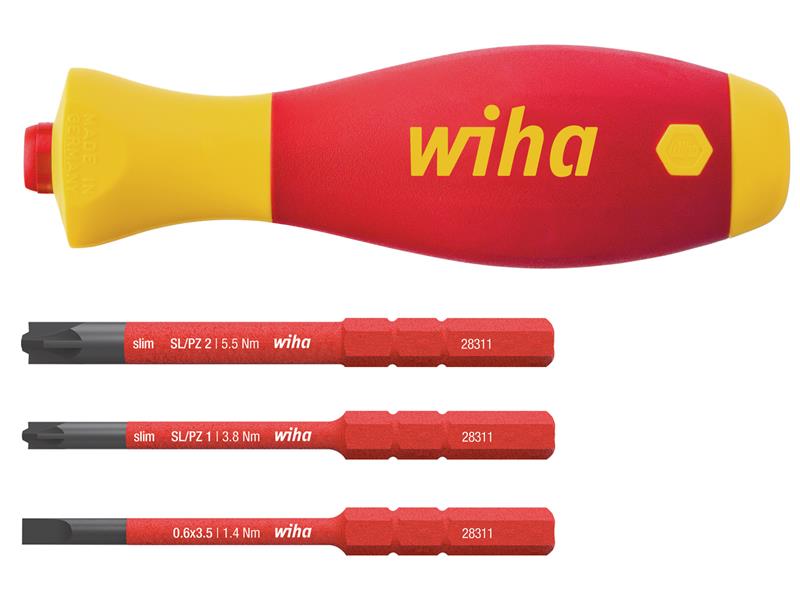 SoftFinish(R) electric slimVario Screwdriver Set, 4 Piece